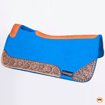 32" X 30" Hilason Horse Saddle PAD Western Contoured Wool Felt Moisture Wicking Saddle  Pad